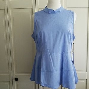 Ivanka Trump long top XL blue